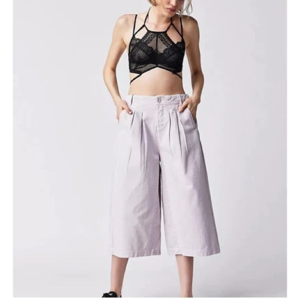 Free People Hard Rain Gaucho Pants NWOT
